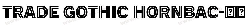 Trade Gothic Hornbac字体转换 Trade Gothic Hornbac字体转换